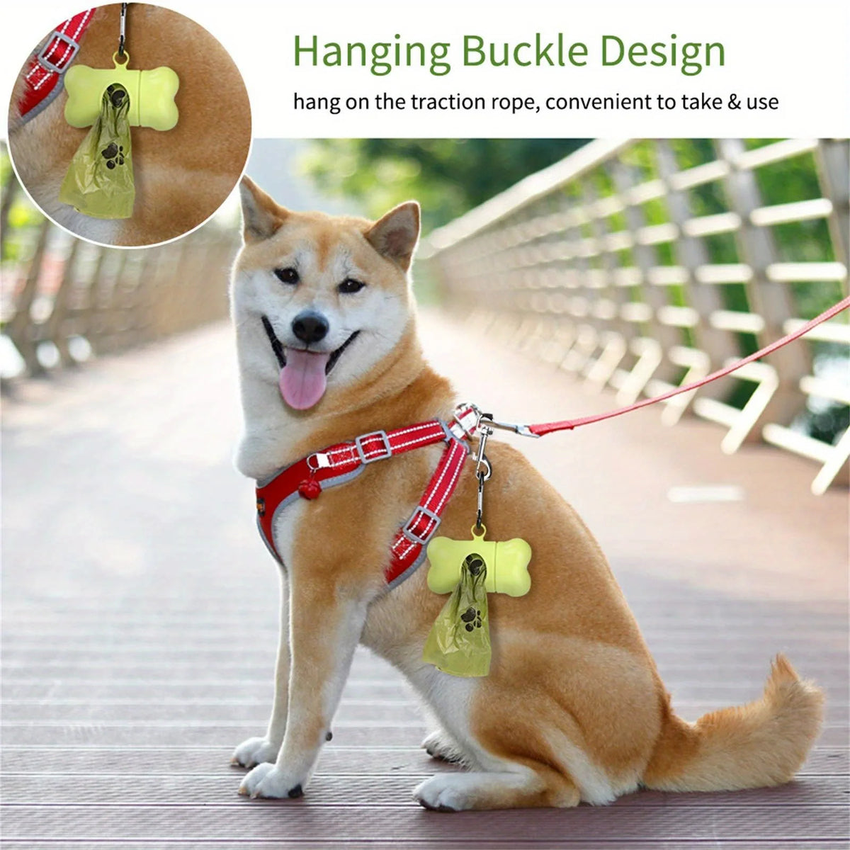 Biodegradable Dog Poop Bags, 8 Rolls, Unscented & Leak-Proof