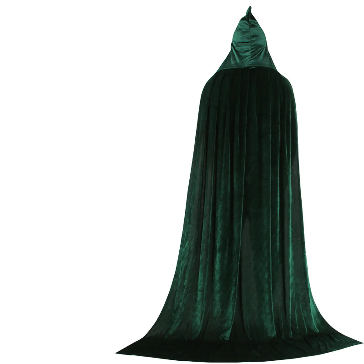 Adult Kids Halloween Pleuche Velvet Cloak Cape Hooded Medieval Costume Witch Wicca Vampire Halloween Cosplay Costume Cape