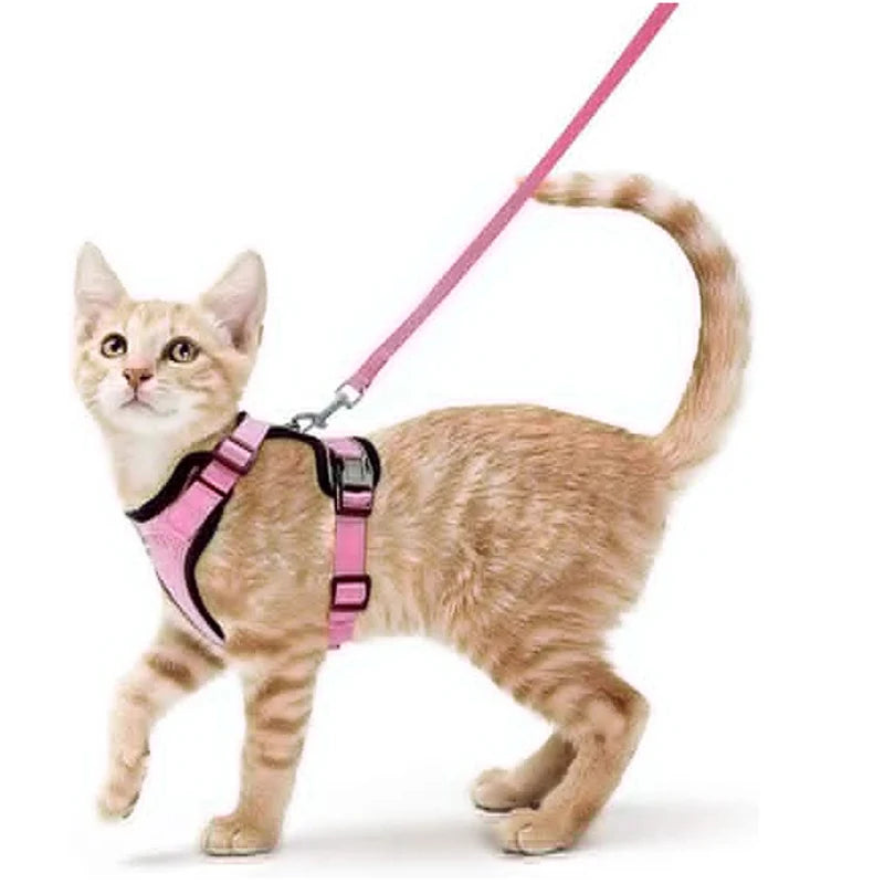 Cat Harness and Leash – Soft Adjustable Vest for Walking