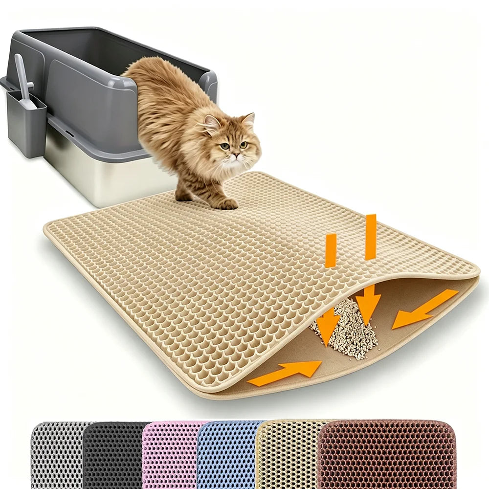 Cat Litter Mat – Double Layer Waterproof Litter Trapper