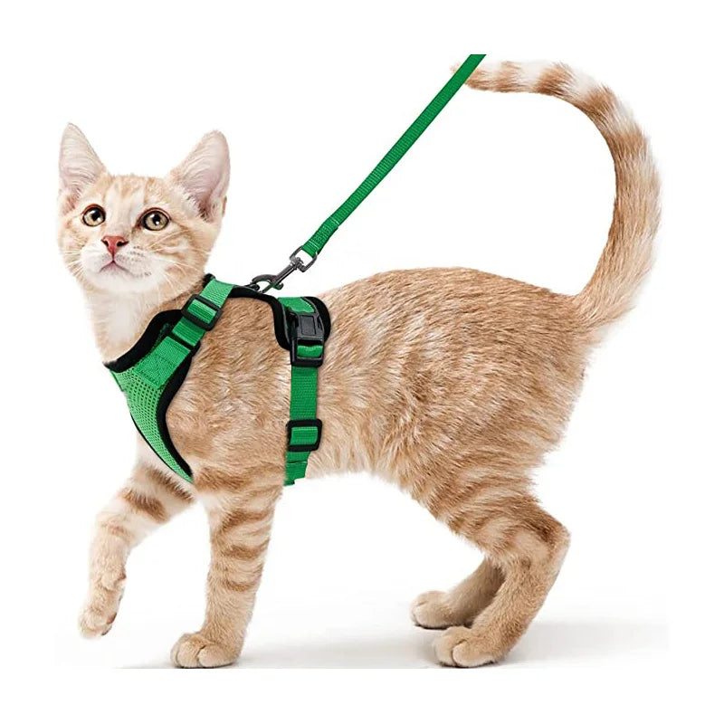 Cat Harness and Leash – Soft Adjustable Vest for Walking