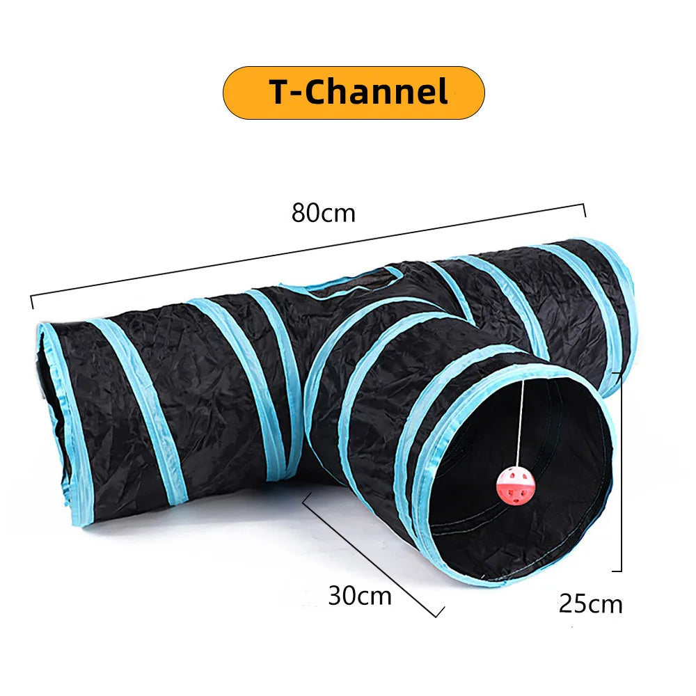 Foldable Cat Tunnel Interactive Indoor Toy
