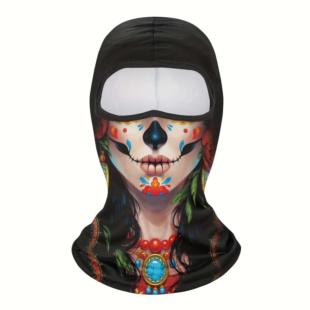 1pc Balaclava Face Mask Clown Ghost Skull Mask, Breathable Windproof, UV Sun Dust Protective Full Face Cover For Summer Sprin