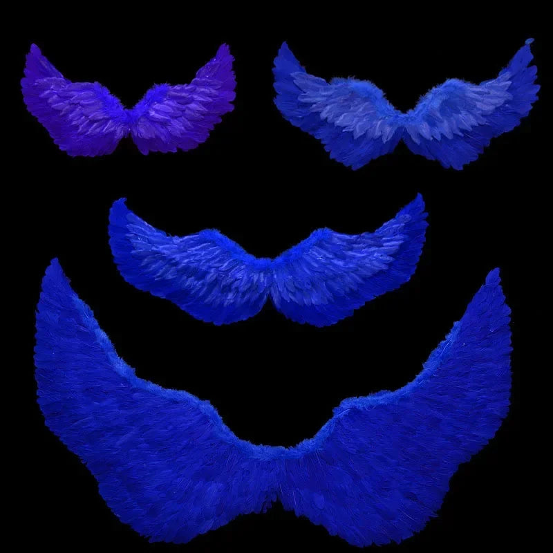 1pcs Child Adult Angel Feather Wing Show Fairy Costume Cosplay Props Party Wedding Birthday Gift Halloween Decoration Christmas