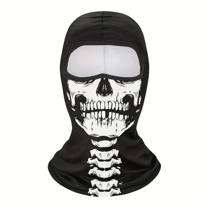 1pc Balaclava Face Mask Clown Ghost Skull Mask, Breathable Windproof, UV Sun Dust Protective Full Face Cover For Summer Sprin