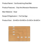 Cat Scratch Mat, Sisal Furniture Protector & Scratching Pad