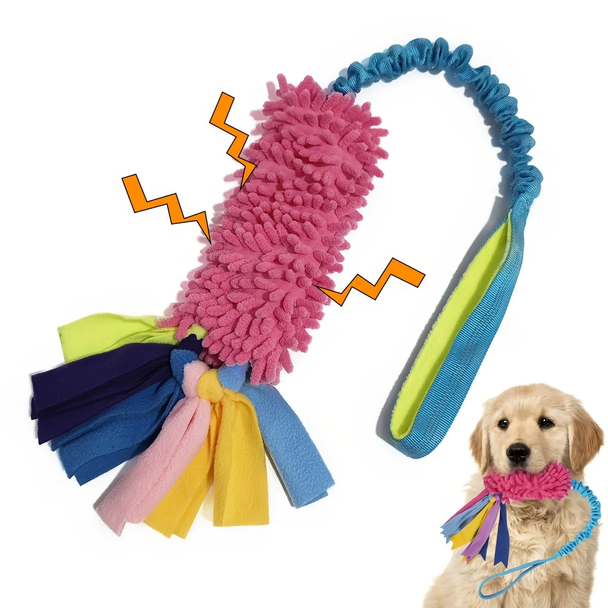 Dog Tug Toy – Plush Chew Rope Toy for Interactive Play
