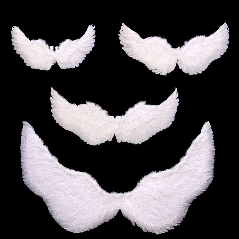 1pcs Child Adult Angel Feather Wing Show Fairy Costume Cosplay Props Party Wedding Birthday Gift Halloween Decoration Christmas