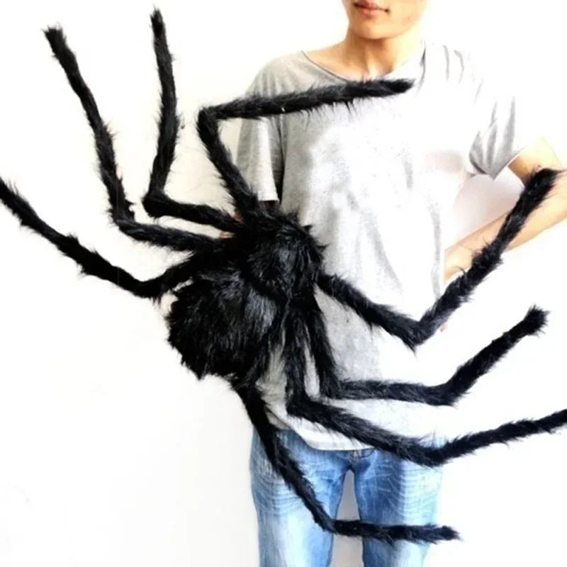 30/50/75/150/200cm Halloween Simulation Seven-Color/Black Spider Haunted House Bar Horror Outdoor Decoration Props Spider Web.