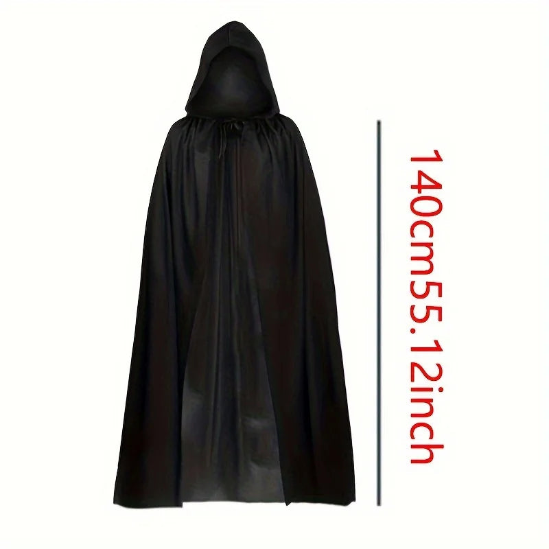 1PC Halloween Party Adult Grim Reaper Black Cloak Festival Costumes Halloween Vampire Wizard Cosplay Costume Props