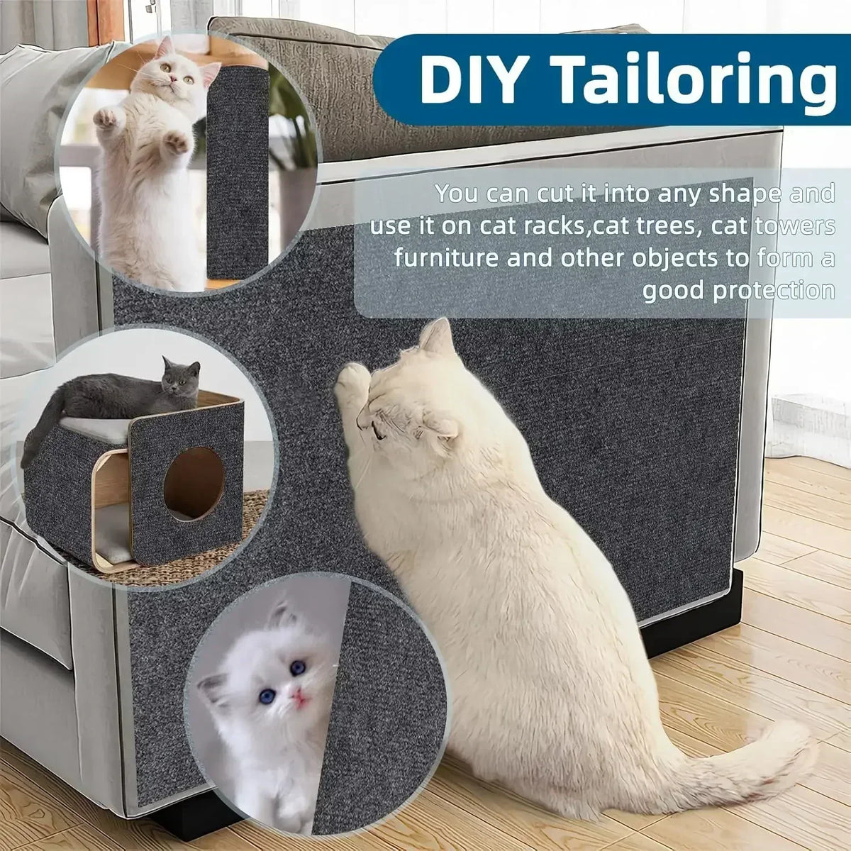 Cat Scratcher Mat – Trimmable Furniture Protector