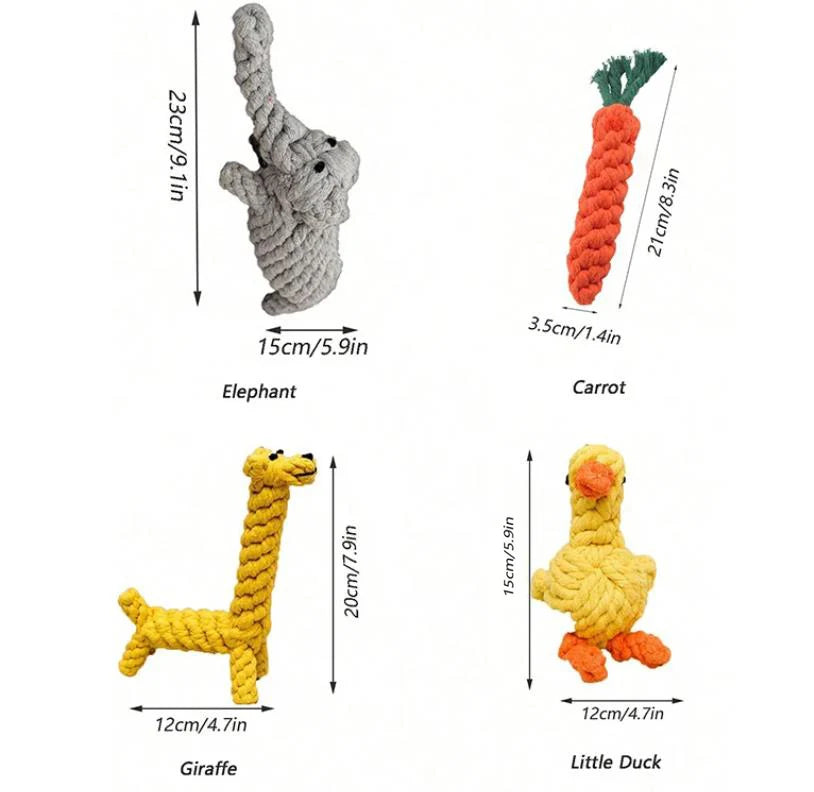 Rope Dog Toy, Knotted Chew Toy for Small & Medium Dogs