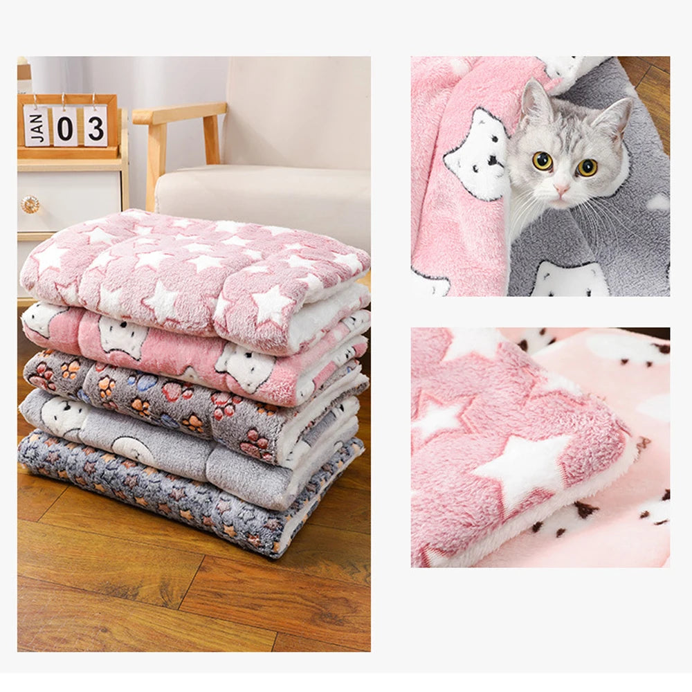 Cat Sleeping Mat – Plush Warm Cushion for Cats & Small Dogs
