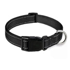 Reflective Dog Collar, Adjustable Nylon Safety Collar for Small & Medium Dogs