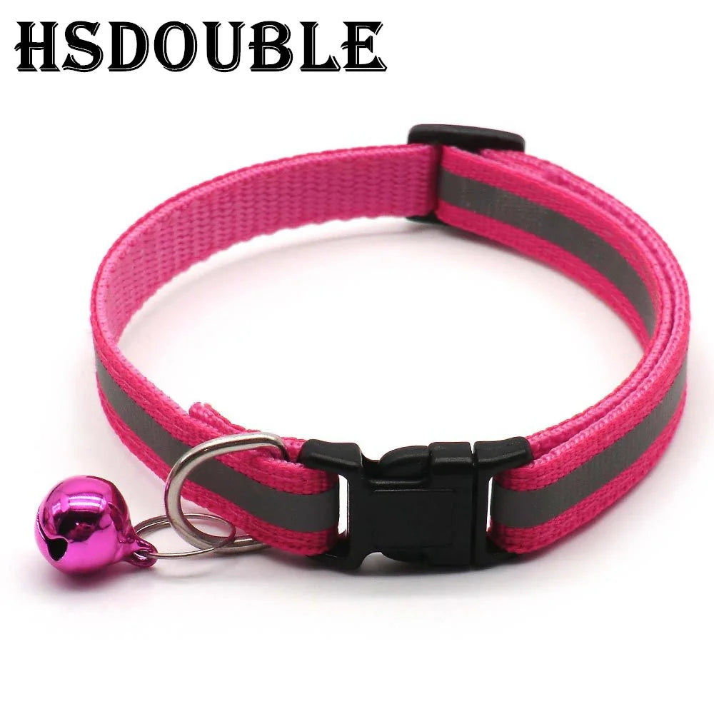 Reflective Cat Collars – 2 Pack Adjustable Collars with Bells