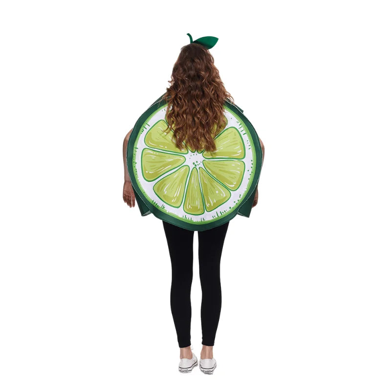 2 Pcs Couples Adults Vodka Bottle and Lime Slice Drink Suit Halloween Costumes Women and Men Food Drinks Party Cosplay Carnival
