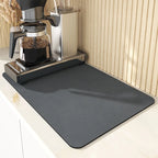 1pc Coffee Maker Mat For Kitchen Counter Protector Rubber Padded Absorbent Dish Drying Mat Super Anti-slip Bar Mat
