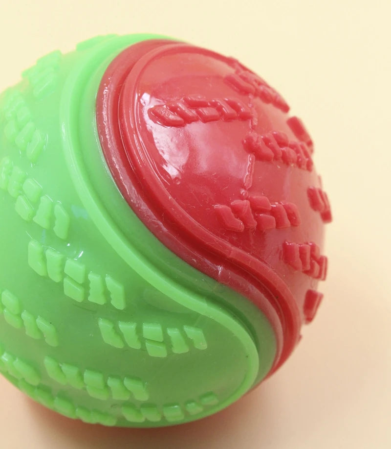 Squeaky Dog Ball – Interactive TPR Teeth Cleaning Toy