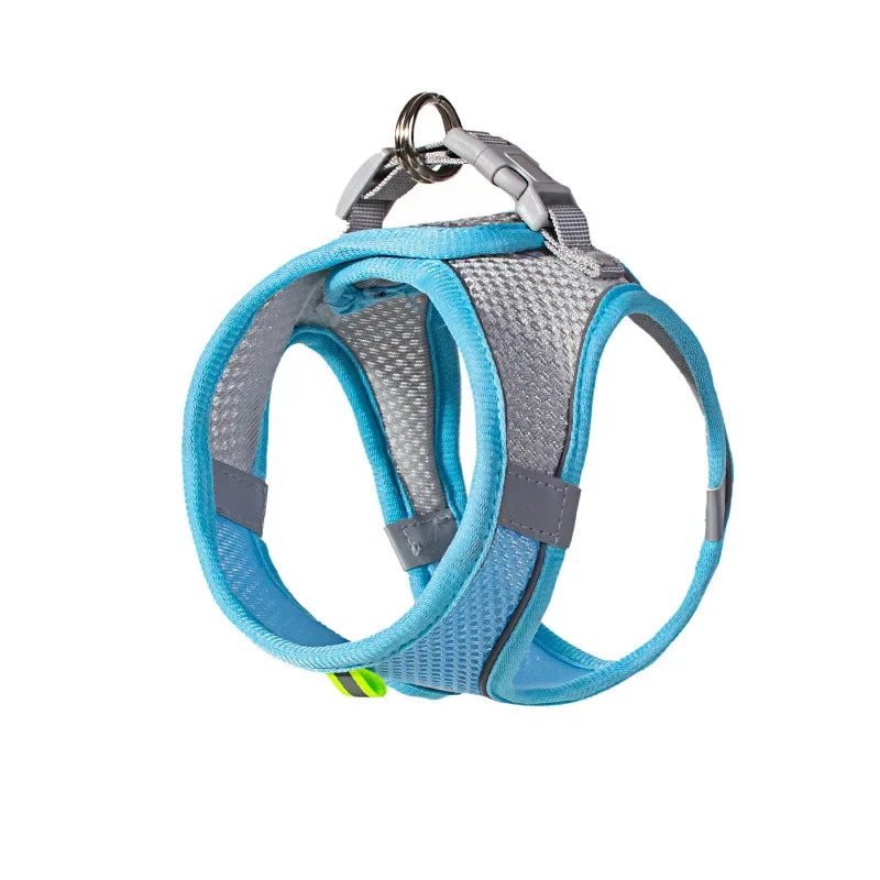 Small Dog Harness – Adjustable Reflective Vest with 1.5m Leash