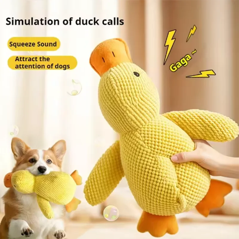 Dog Duck Plush Toy – Soft Squeak Companion for Dogs | Fun & Comfort
