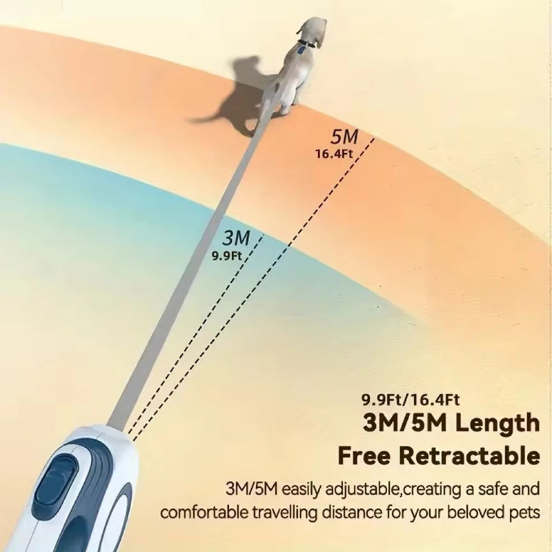 Retractable Dog Leash, Automatic Extendable Lead for Walking
