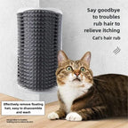 Cat Corner Groomer – Wall Mount Self Grooming Brush