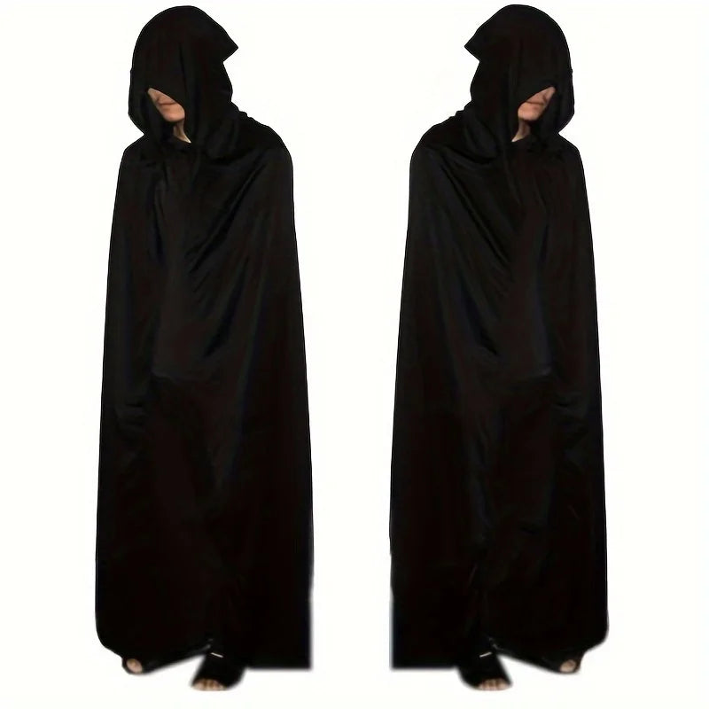 1PC Halloween Party Adult Grim Reaper Black Cloak Festival Costumes Halloween Vampire Wizard Cosplay Costume Props