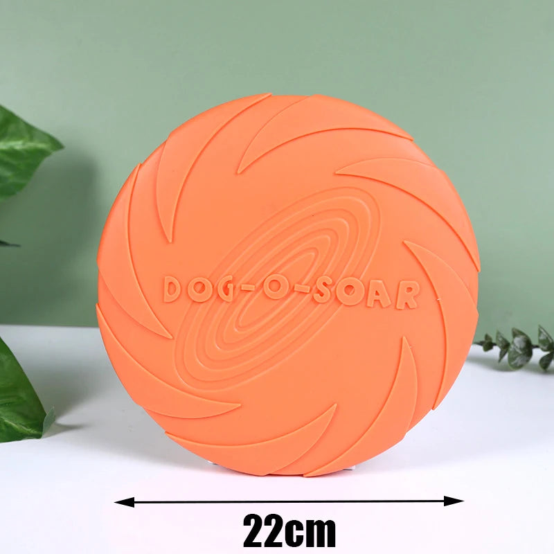 Dog Flying Disc, Soft Rubber Outdoor Toy for Training and Fetch