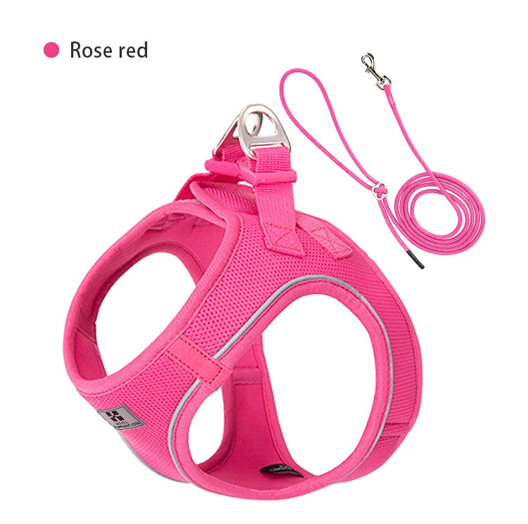 Cat Harness and Leash Set – Reflective Adjustable Vest