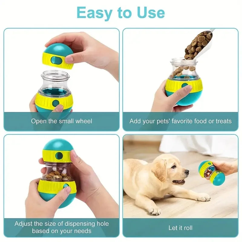 Interactive Dog Treat Dispenser – Slow Feeder Toy