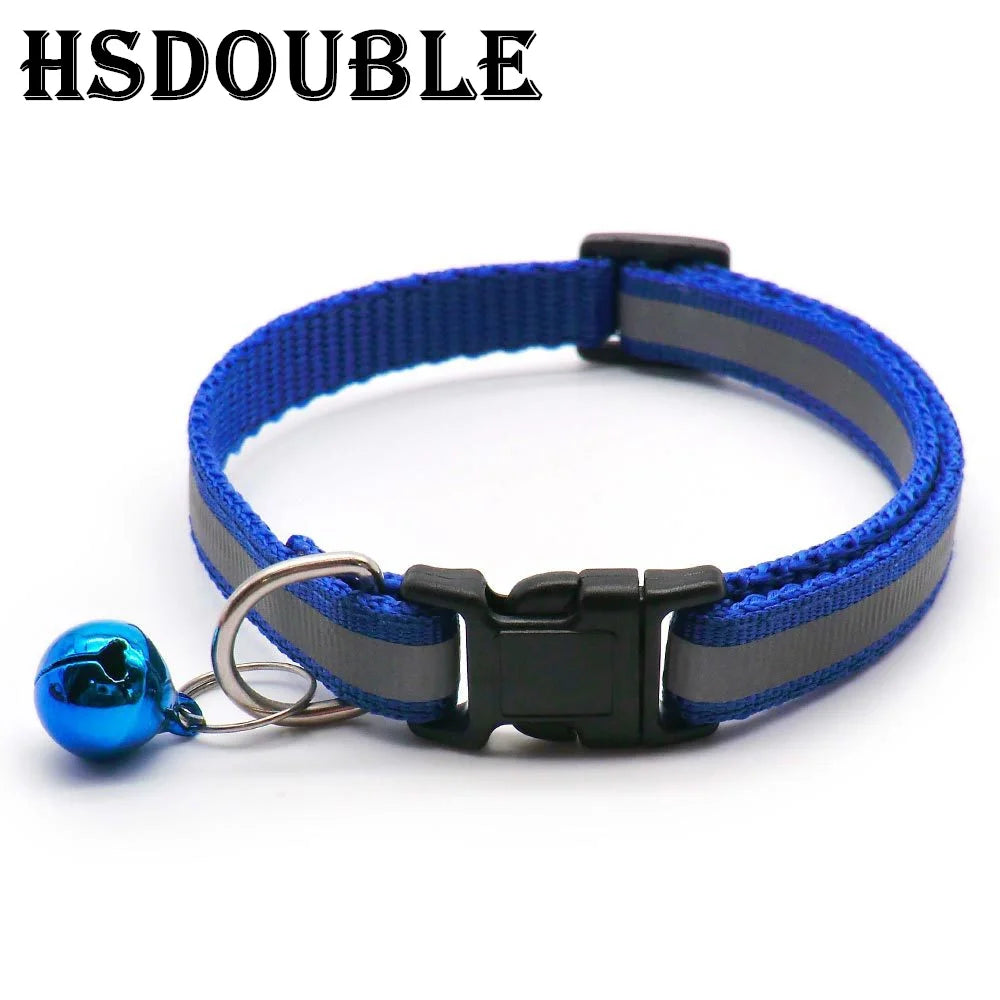 Reflective Cat Collars – 2 Pack Adjustable Collars with Bells
