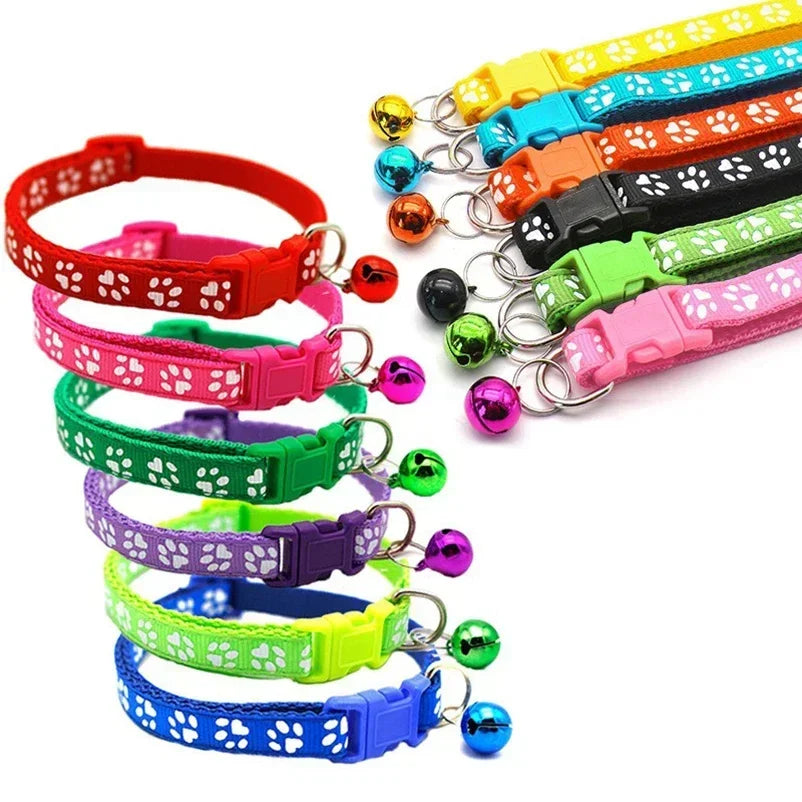 Cat Collar With Bell – Adjustable Colorful Collar for Kittens