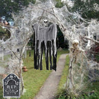 200 Sqft Spider Webs Halloween Decorations with Fake Spiders, Super Stretch Cobwebs for Halloween Indoor and Outdoor Party