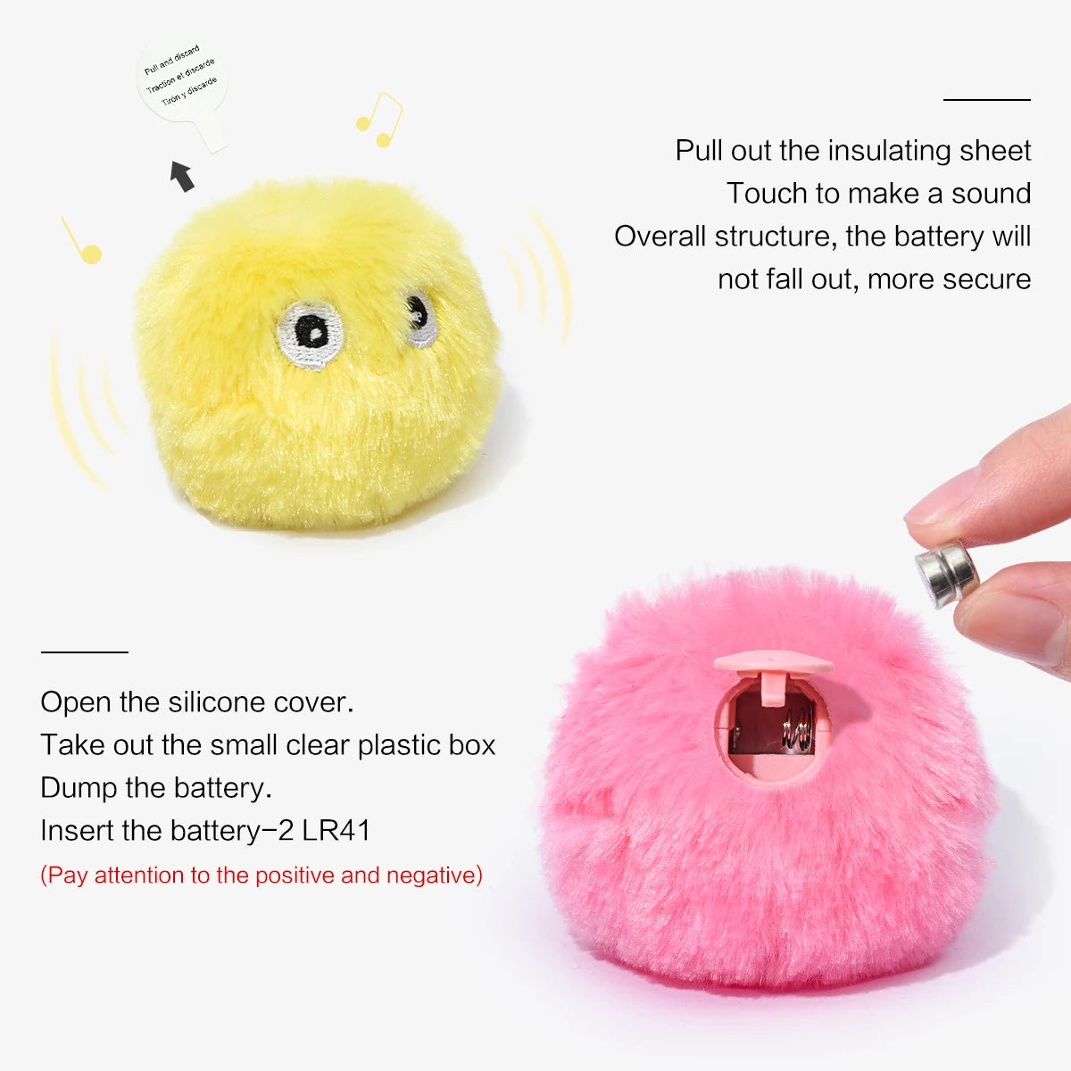 Interactive Cat Toy – Electric Squeaky Ball with Catnip