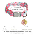 Embroidered Cat Collar with Bell – Breakaway Safety Buckle