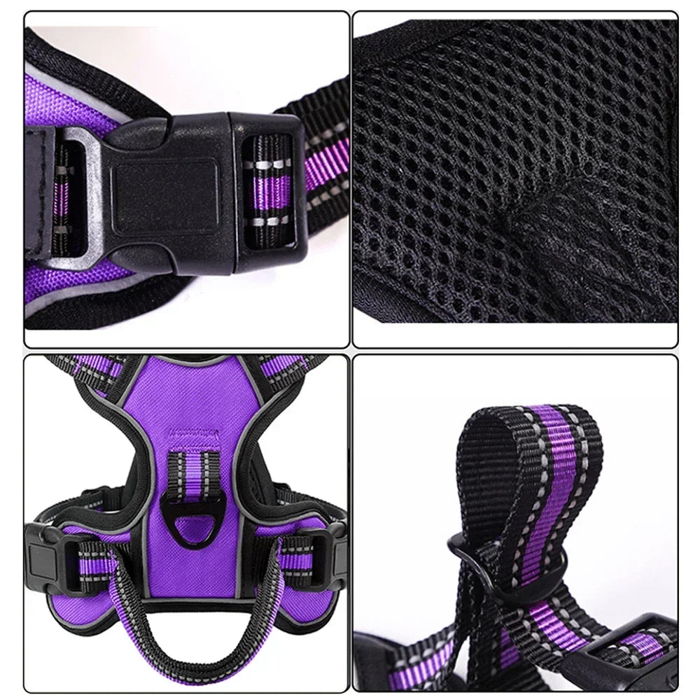 Reflective Dog Harness – Adjustable Padded Vest for Dogs