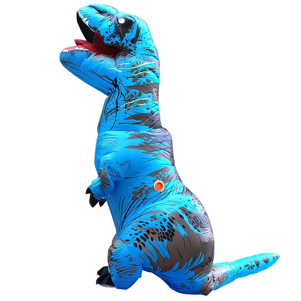 Halloween Mascot T-Rex Dinosaur Inflatable Costume Cartoon Doll Props Cosplay for Adult Kid Cosplay Christmas Funny Suits