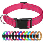 Reflective Dog Collar, Adjustable Nylon Safety Collar for Small Dogs