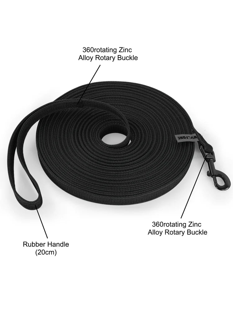 Long Dog Leash Training Lead 1.5M to 15M Lightweight Fiber
