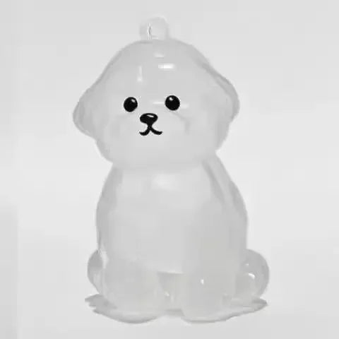 Adorable Cat Hair Storage Pendant Keychain Transparent Cat/Dog Hair Storage Container for Pet Lover DIY Pet Memorial Keychain