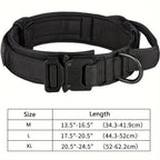 Tactical Dog Collar – Adjustable Nylon Training Collar with Handle