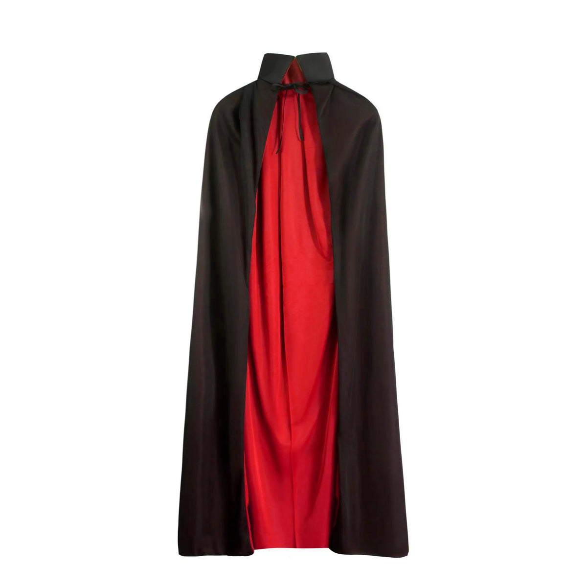 Halloween Vampire Cloak Reversible Stand Collar Cloak Hooded Cape Costume Gothic Robe for Party Cosplay Masquerade Haunted House