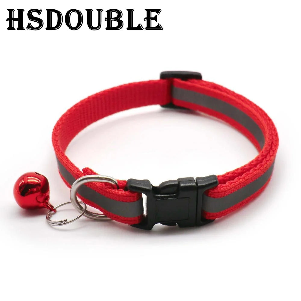 Reflective Cat Collars – 2 Pack Adjustable Collars with Bells