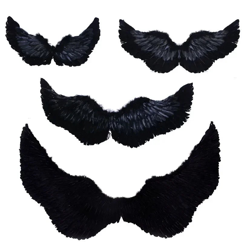 1pcs Child Adult Angel Feather Wing Show Fairy Costume Cosplay Props Party Wedding Birthday Gift Halloween Decoration Christmas