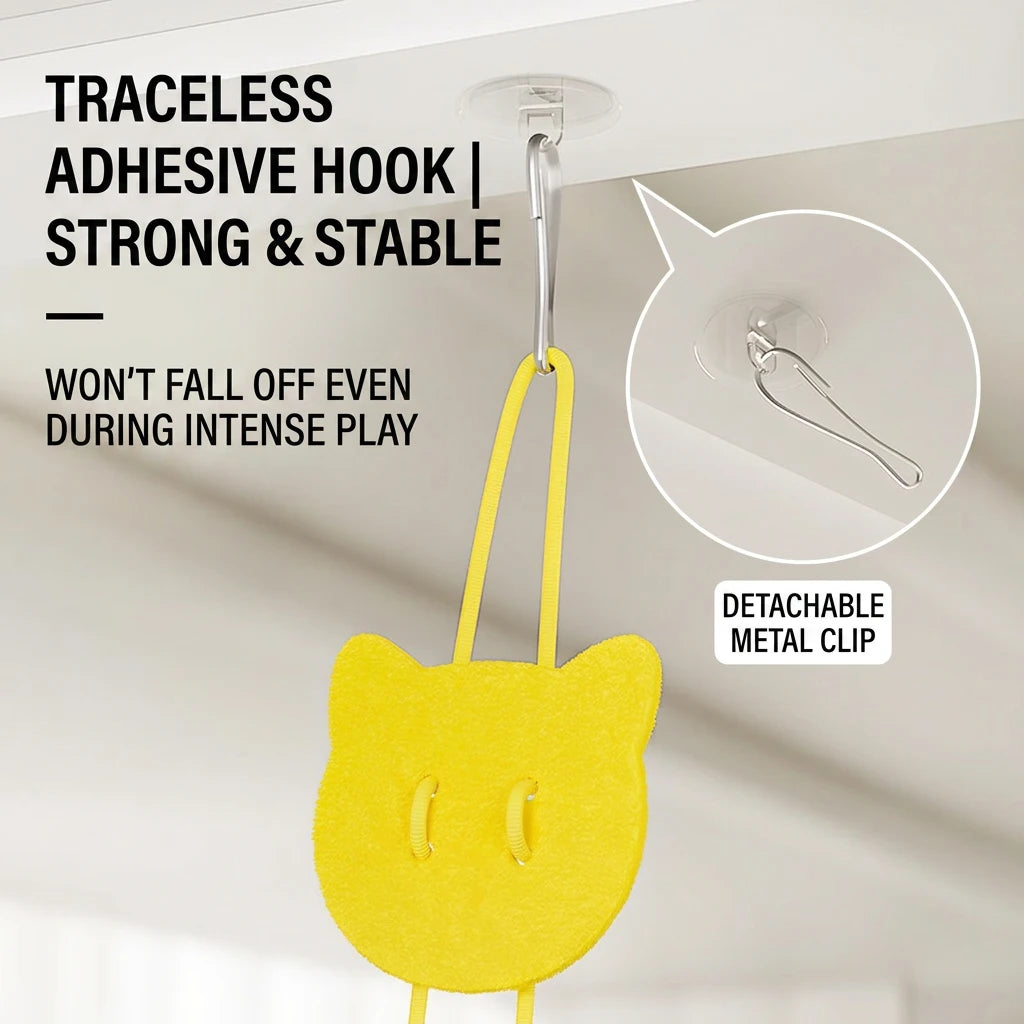 Interactive Bird Cat Toy, Hanging Plush Toy with Sound