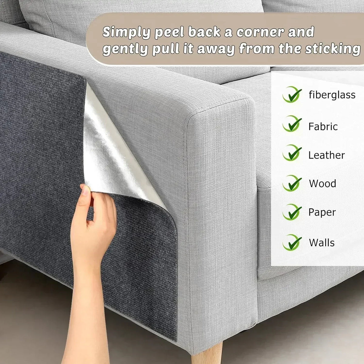 Cat Scratcher Mat – Trimmable Furniture Protector
