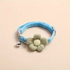 Plaid Cat Collar with Tie Bow, Adjustable Nylon Pet Accessory