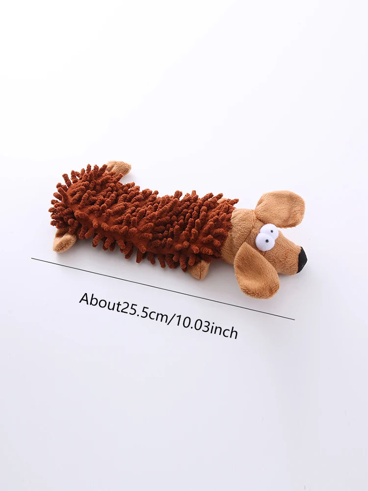 Plush Dog Toy – Squeaky Frog Toy for Chewing & Play