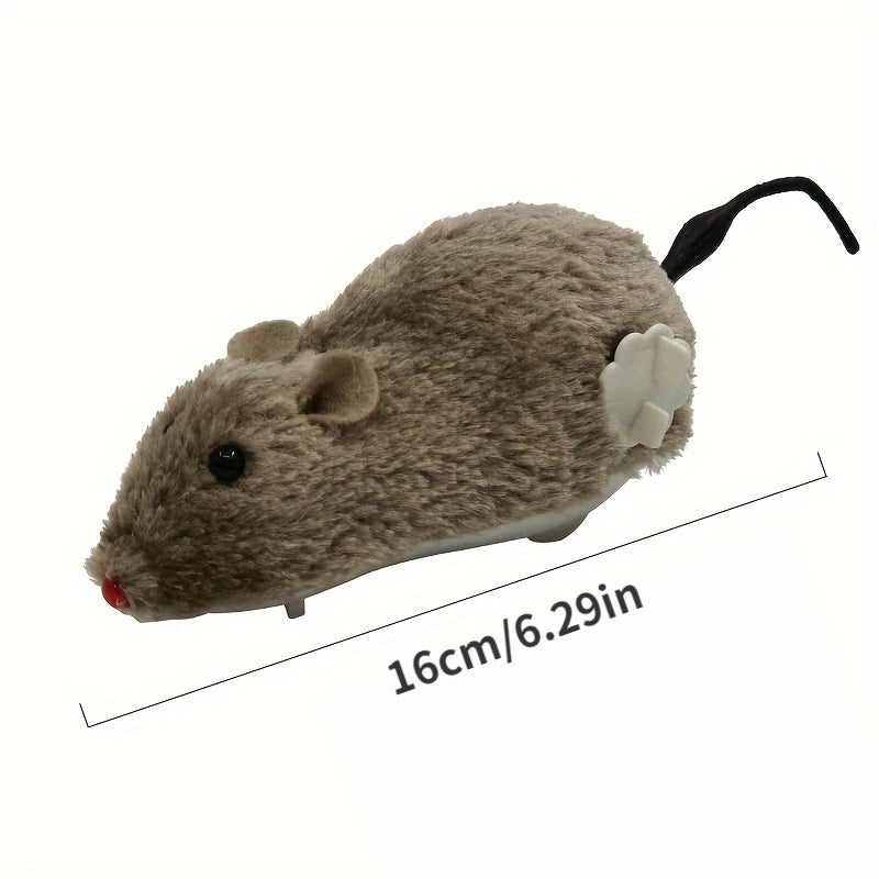 Wind Up Mouse Toy for Cats, Interactive Moving Cat Toy