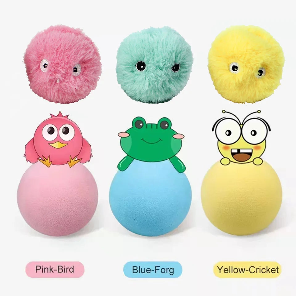 Interactive Cat Toy Ball with Catnip & Sound
